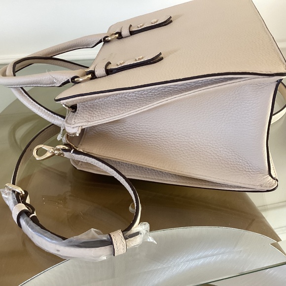 Kate Spade NY Mulberry Street Lise Satchel Crossbody Purse Bag Pebbled Leather - Picture 13 of 16